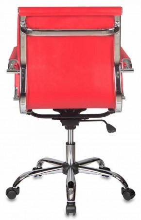 Кресло руководителя Бюрократ CH-993-LOW/RED красный в Асбесте - asbest.mebel-74.com | фото