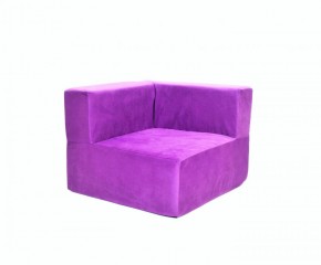 Кресло-угловое-модуль бескаркасное Тетрис 30 (Фиолетовый) в Асбесте - asbest.mebel-74.com | фото