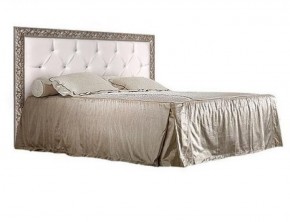 Кровать 2-х спальная(1,4 м) Тиффани штрих-лак/серебро с мягким изголовьем с подъемным механизмом (ТФКР140-2[3]) в Асбесте - asbest.mebel-74.com | фото