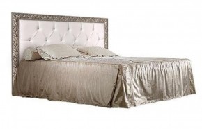 Кровать 2-х спальная(1,6 м)Тиффани Premium черная/серебро с мягким элементом со стразами с подъемным механизмом (ТФКР-2[3][7](П) в Асбесте - asbest.mebel-74.com | фото