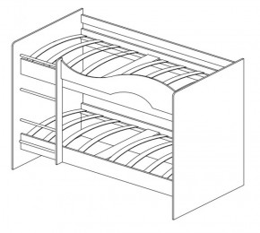 Кровать 2-х ярусная Мая с ящиками (800*1900) в Асбесте - asbest.mebel-74.com | фото