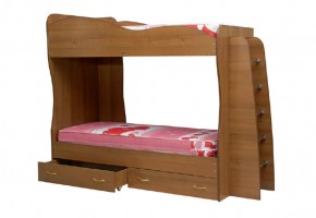 Кровать детская 2-х ярусная Юниор-1 (800*2000) ЛДСП в Асбесте - asbest.mebel-74.com | фото