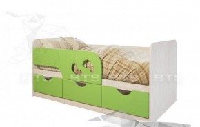 Кровать детская Минима Лего 1.86 (крем/дуб атланта) в Асбесте - asbest.mebel-74.com | фото