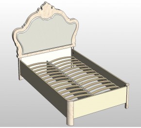 Кровать детская Натали 1200 с мягким изголовьем из экокожи в Асбесте - asbest.mebel-74.com | фото