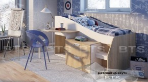 Кровать детская Скаут NEW (дуб сонома/ белый) в Асбесте - asbest.mebel-74.com | фото