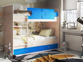 Кровать двухъярусная "Тетрис" (латы) с бортиками + ящики в Асбесте - asbest.mebel-74.com | фото