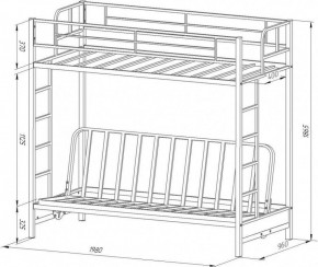 Кровать двухъярусная с диваном "Мадлен-ЯЯ" с ящиками в Асбесте - asbest.mebel-74.com | фото