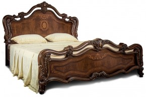 Кровать двуспальная "Илона" без мягкого изголовья (1600) караваджо в Асбесте - asbest.mebel-74.com | фото
