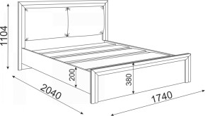 Кровать 1.6 Глэдис М31 с настилом и мягкой частью (ЯШС/Белый) в Асбесте - asbest.mebel-74.com | фото