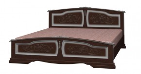ЕЛЕНА Кровать из массива 1400 (Орех темный) в Асбесте - asbest.mebel-74.com | фото