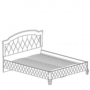 Кровать с обивкой №490 Марлен (1800) Кремовый белый в Асбесте - asbest.mebel-74.com | фото