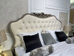 Кровать Мокко 1600 с мягким изголовьем + основание (серый камень) в Асбесте - asbest.mebel-74.com | фото