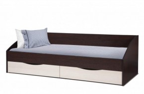 Кровать одинарная "Фея - 3" симметричная New (2000Х900) венге/вудлайн кремовый в Асбесте - asbest.mebel-74.com | фото