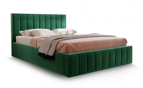 Кровать "Вена" 1400 СТАНДАРТ Вариант 1 Мора зеленый + бельевой ящик с кроватным основанием и подъемным механизмом в Асбесте - asbest.mebel-74.com | фото