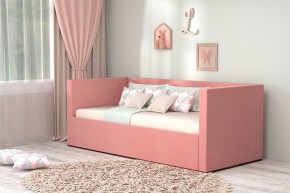 Кровать с ПМ (арт.030) (с/м 900*2000мм) (б/матр), ткань розовая в Асбесте - asbest.mebel-74.com | фото