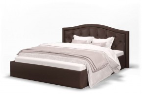 Кровать Стелла 1200 + Основание (Лесмо brown) коричневый в Асбесте - asbest.mebel-74.com | фото