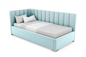Кровать угловая Хлоя интерьерная +основание (120х200) 1 кат. ткани в Асбесте - asbest.mebel-74.com | фото