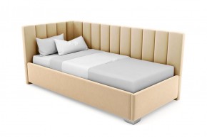 Кровать угловая Хлоя интерьерная +основание/ПМ/бельевое дно (90х200) в Асбесте - asbest.mebel-74.com | фото
