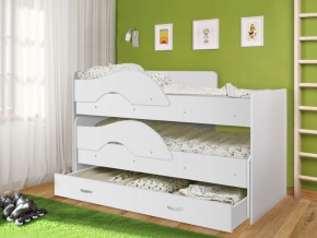 Кровать выкатная Радуга 800*1600 (Матрешка) Белый в Асбесте - asbest.mebel-74.com | фото