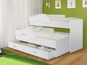 Кровать выкатная Радуга 800*1600 (Матрешка) Белый в Асбесте - asbest.mebel-74.com | фото