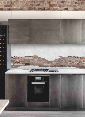 Кухонный фартук со столешницей (А-011) в едином стиле (3050 мм) в Асбесте - asbest.mebel-74.com | фото