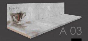 Кухонный фартук со столешницей (А-03) в едином стиле (3050 мм) в Асбесте - asbest.mebel-74.com | фото