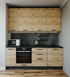 Кухонный гарнитур Крафт 2200 (Стол. 26мм) в Асбесте - asbest.mebel-74.com | фото