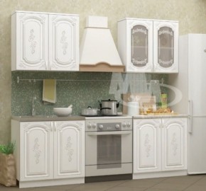 ЛИЗА-2 Кухонный гарнитур 1,6 Белый глянец холодный в Асбесте - asbest.mebel-74.com | фото