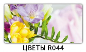 Обеденный раздвижной стол Бриз с фотопечатью Цветы R044 в Асбесте - asbest.mebel-74.com | фото
