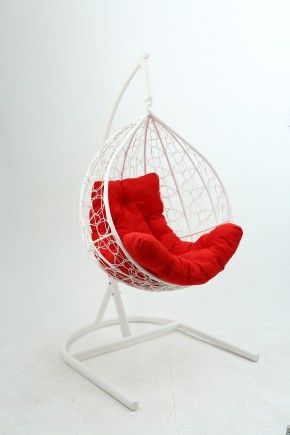 Подвесное кресло Бароло (белый/красный) в Асбесте - asbest.mebel-74.com | фото