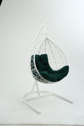 Подвесное кресло Бароло (белый/зеленый) в Асбесте - asbest.mebel-74.com | фото