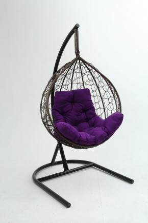 Подвесное кресло Бароло (коричневый/фиолетовый) в Асбесте - asbest.mebel-74.com | фото