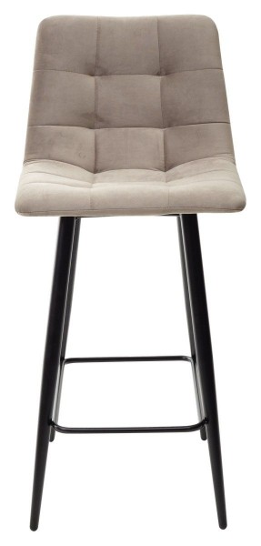 Полубарный стул CHILLI-QB латте #25, велюр / черный каркас (H=66cm) М-City в Асбесте - asbest.mebel-74.com | фото