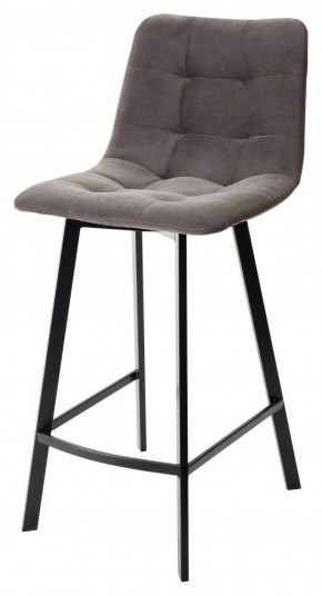 Полубарный стул CHILLI-QB SQUARE графит #14, велюр / черный каркас (H=66cm) М-City в Асбесте - asbest.mebel-74.com | фото