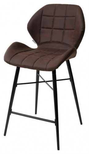 Полубарный стул MARCEL COWBOY-#800 темно-коричневый (H=65cm), ткань микрофибра М-City в Асбесте - asbest.mebel-74.com | фото