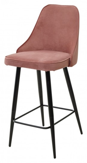 Полубарный стул NEPAL-PB РОЗОВЫЙ #15, велюр/ черный каркас (H=68cm) М-City в Асбесте - asbest.mebel-74.com | фото
