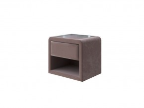 PROxSON Тумба Cube (Ткань: Велюр Shaggy Chocolate) 52x41 в Асбесте - asbest.mebel-74.com | фото