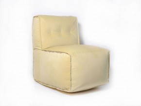 Прямое модульное бескаркасное кресло Комфорт (Желтый велюр) в Асбесте - asbest.mebel-74.com | фото