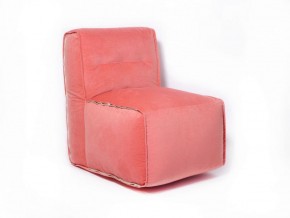 Прямое модульное бескаркасное кресло Комфорт (Персик велюр) в Асбесте - asbest.mebel-74.com | фото