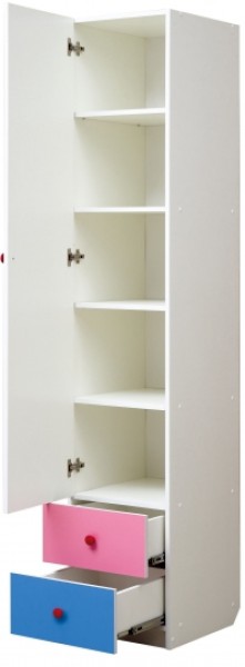 Шкаф 1-но дверный с ящиками и фотопечатью Совята 1.1 (400) в Асбесте - asbest.mebel-74.com | фото