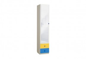 Шкаф 1-но дверный с ящиками и зеркалом Радуга (400) в Асбесте - asbest.mebel-74.com | фото