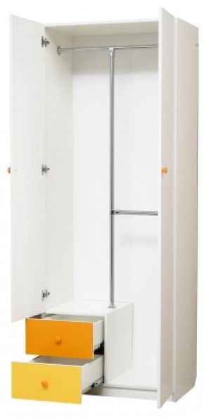 Шкаф 2-х дверный с ящиками и зеркалом Радуга (800) в Асбесте - asbest.mebel-74.com | фото