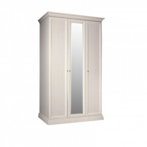 Шкаф 3-х дверный для платья и белья (1 зеркало) Амели штрих-лак (АМШ1/3) в Асбесте - asbest.mebel-74.com | фото