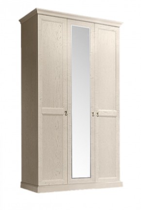 Шкаф 3-х дверный (с зеркалом) для платья и белья Венеция дуб седан (ВНШ1/3) в Асбесте - asbest.mebel-74.com | фото