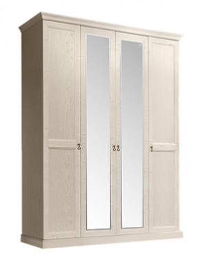 Шкаф 4-х дверный (2 зеркала) для платья и белья Венеция дуб седан (ВНШ1/4) в Асбесте - asbest.mebel-74.com | фото