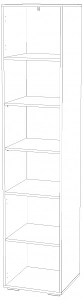 Шкаф для книг НМ 041.44 "Банни" Левый/Правый (Бисквит) в Асбесте - asbest.mebel-74.com | фото