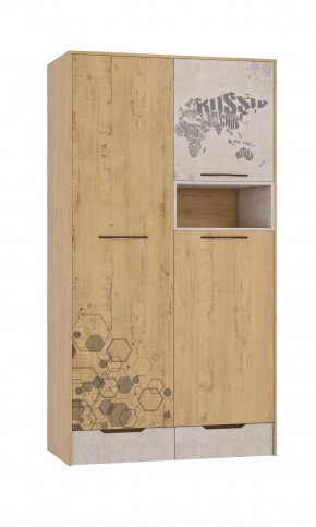 Шкаф для одежды 3 двери и 2 ящика Шк134.0 ДС Стэнфорд в Асбесте - asbest.mebel-74.com | фото