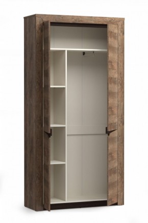 Шкаф для одежды 33.18 "Лючия" (бетон пайн белый / венге / белый) в Асбесте - asbest.mebel-74.com | фото