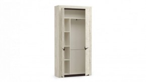 Шкаф для одежды 33.18 "Лючия" (бетон пайн белый / венге / белый) в Асбесте - asbest.mebel-74.com | фото