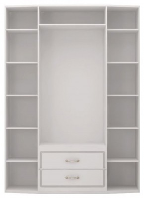 Шкаф для одежды 4-х дв.с ящиками Виктория 2  с зеркалами в Асбесте - asbest.mebel-74.com | фото